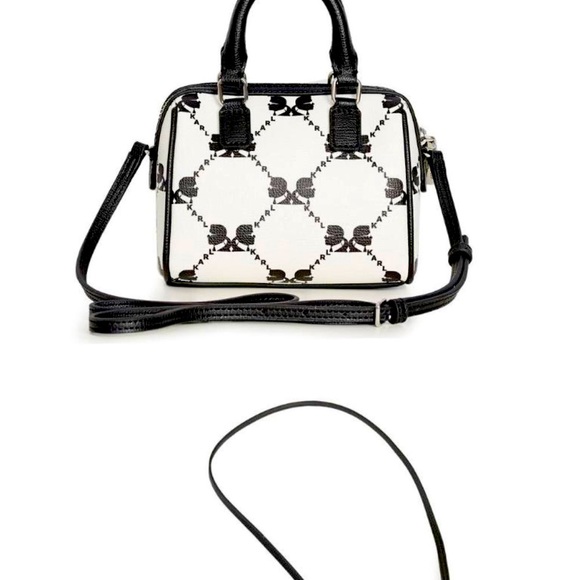 KARL LAGERFELD NWT  Black And white crossbody bag  6” height 6” width 26” strap - Picture 3 of 7